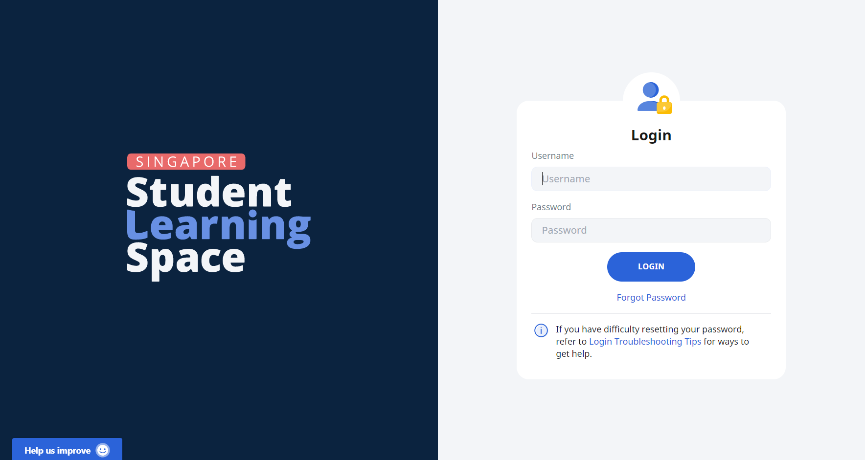 SLS Login Page Image